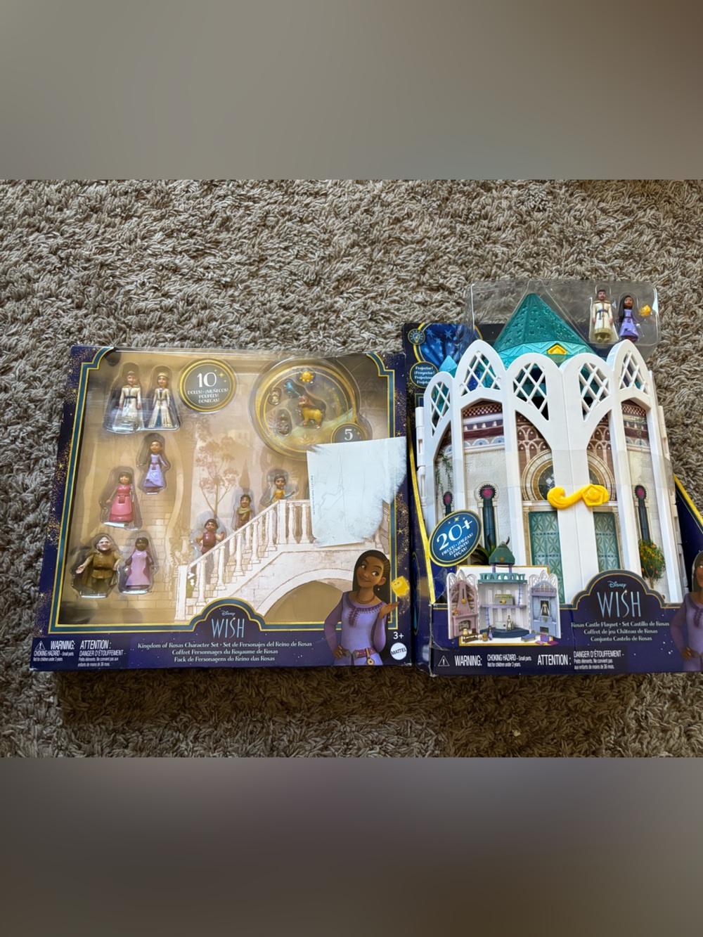 Disney wish castle and extra package of dolls